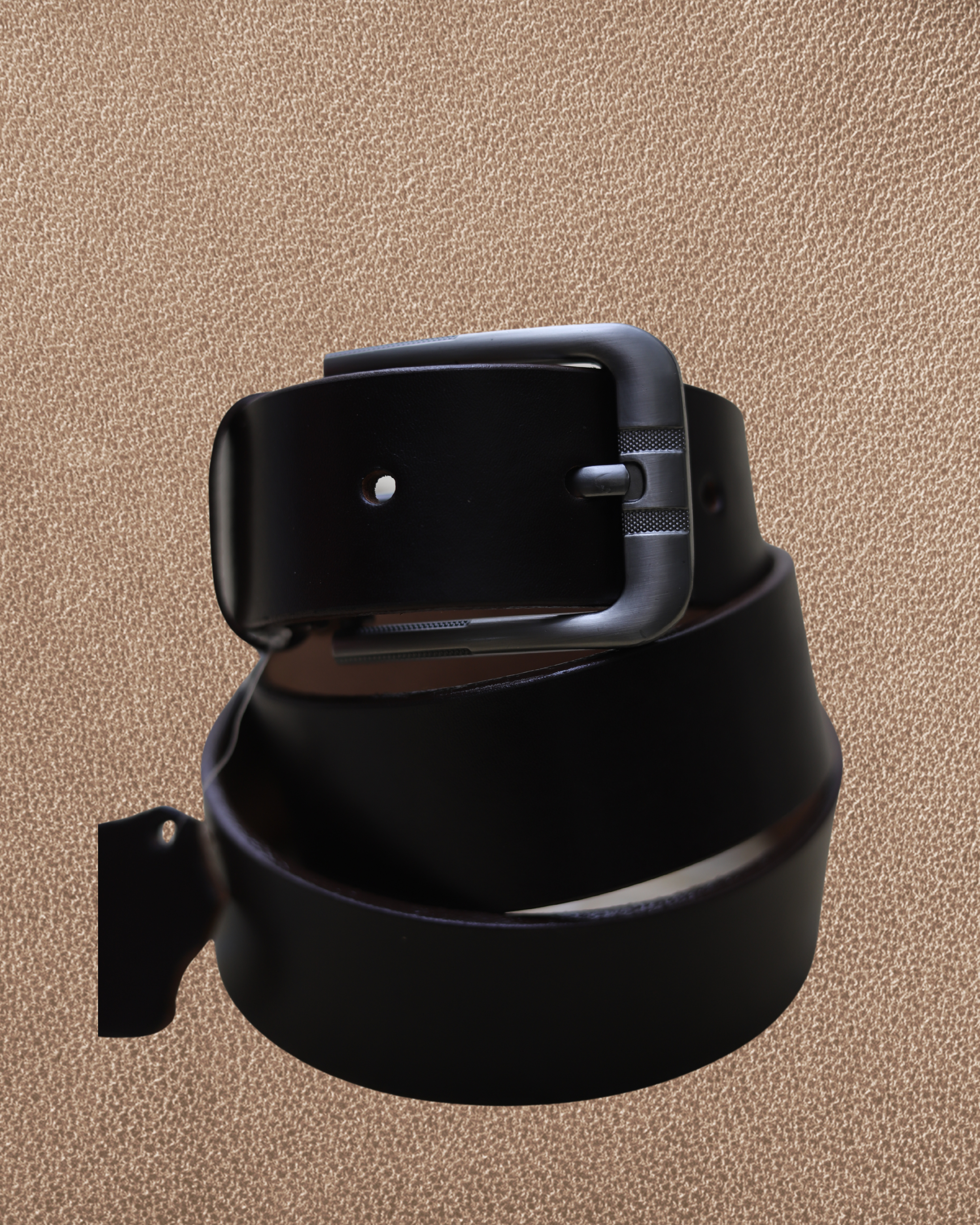 Dark Brown - Plain - Leather Belt