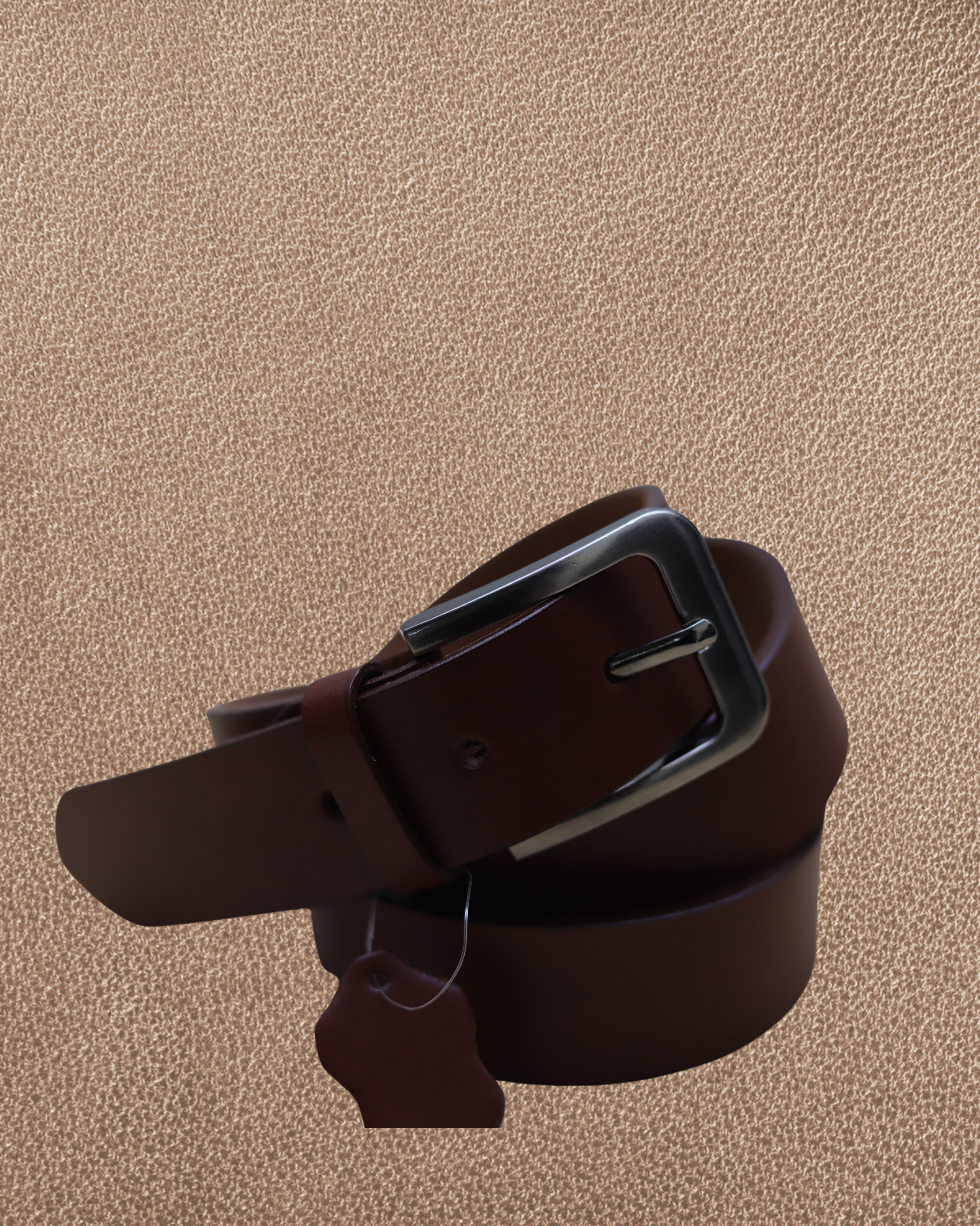 Brown - Plain - Leather Belt